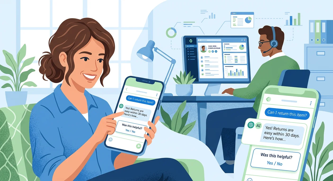 AI assistants provide instant answers, allowing human teams to focus on complex customer needs.